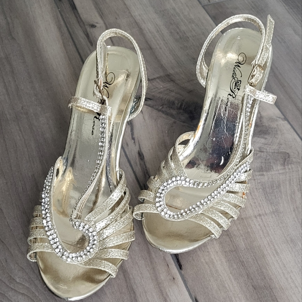 Wild Rose gold heels